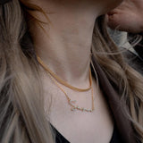 18K Gold S925 Sterling Silver Custom Name Necklaces - Gembea Jewelry