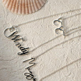 18K Gold S925 Sterling Silver Custom Name Necklaces - Gembea Jewelry