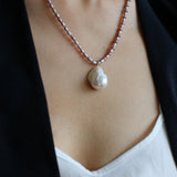 Sea's Embrace Series Baroque Pearl Beaded Necklace - Gembea Jewelry