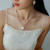 Sea's Embrace Series Baroque Pearl Beaded Necklace - Gembea Jewelry