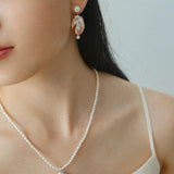 Sea's Embrace Series Baroque Pearl Pendant Necklace - Gembea Jewelry