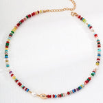 Sea's Embrace Series Colored Stone Beaded Necklace - Gembea Jewelry
