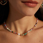 Sea's Embrace Series Colored Stone Beaded Necklace - Gembea Jewelry