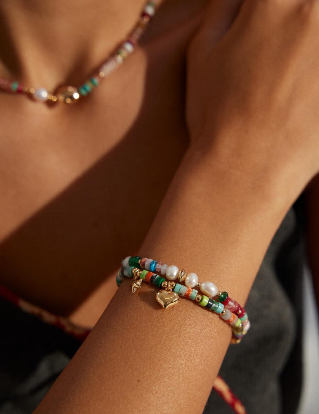 Sea's Embrace Series Colored Stone Bracelet - Gembea Jewelry