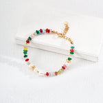 Sea's Embrace Series Colored Stone Pearl Bracelet - Gembea Jewelry