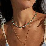 Sea's Embrace Series Turquoise Stone Necklace - Gembea Jewelry