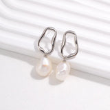Shaped Baroque Pearl Drop Earrings - Gembea Jewelry