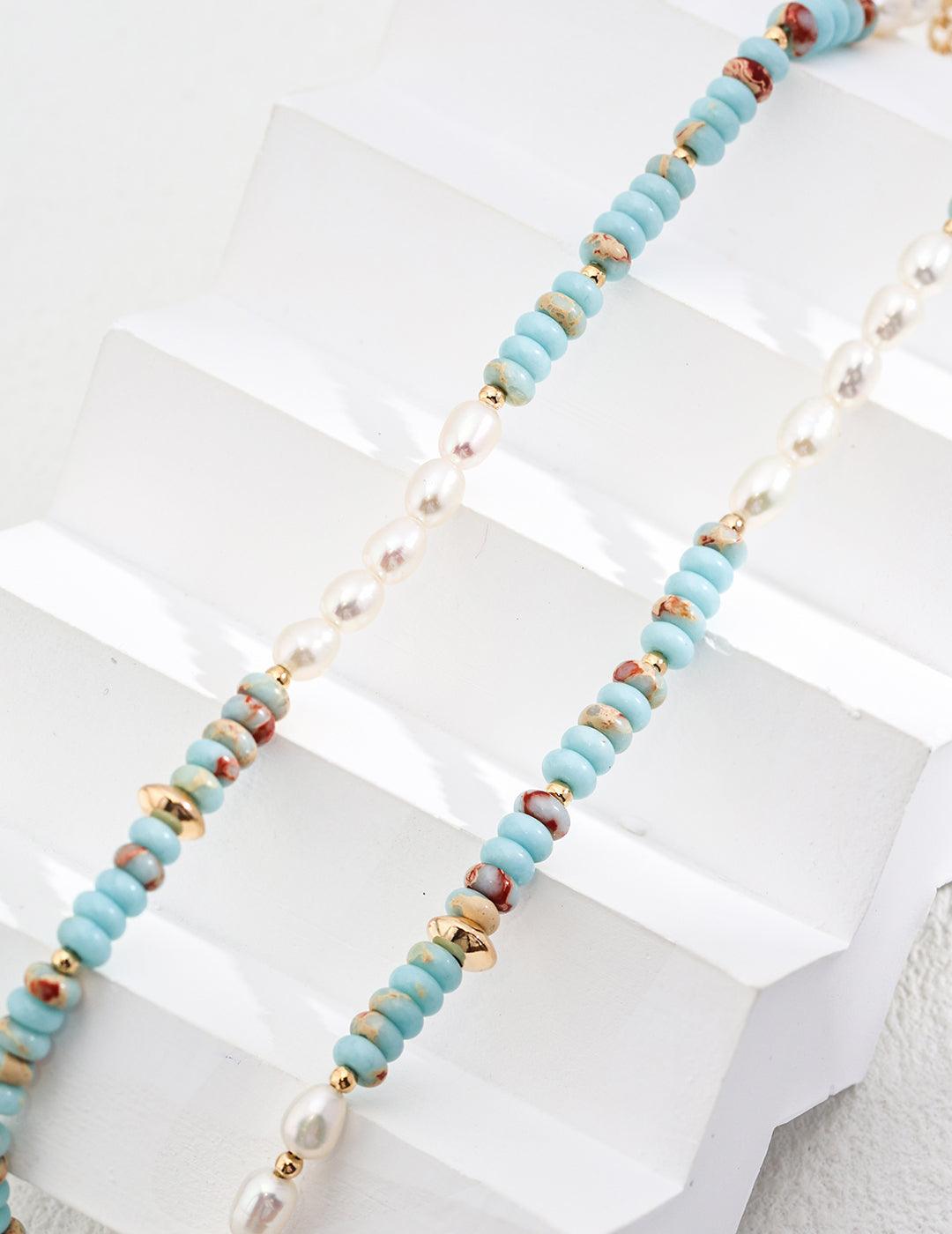 Shoushan Gemstone Bead Necklace - Gembea Jewelry