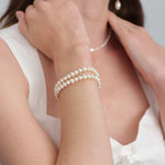 Silent Glow Double Layers Pearl Bracelet gembea jewelry