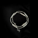 Silver Baroque Toothpick Pearl Necklace gembea jewelry