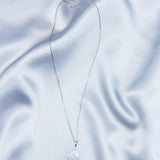 Silver Chain Baroque Pearl Pendant Necklace - Gembea Jewelry