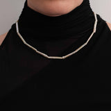 Simple Linea Baroque Pearl Necklace gembea jewelry