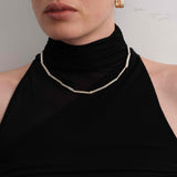 Simple Linea Baroque Pearl Necklace gembea jewelry