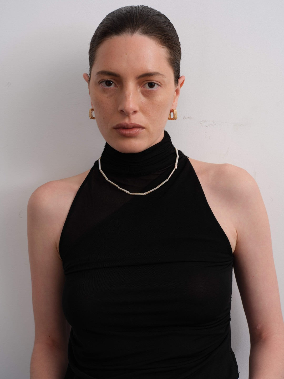 Simple Linea Baroque Pearl Necklace gembea jewelry