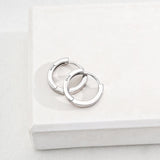 Simple 925 Sterling Silver Small Hoop Earrings - Gembea Jewelry
