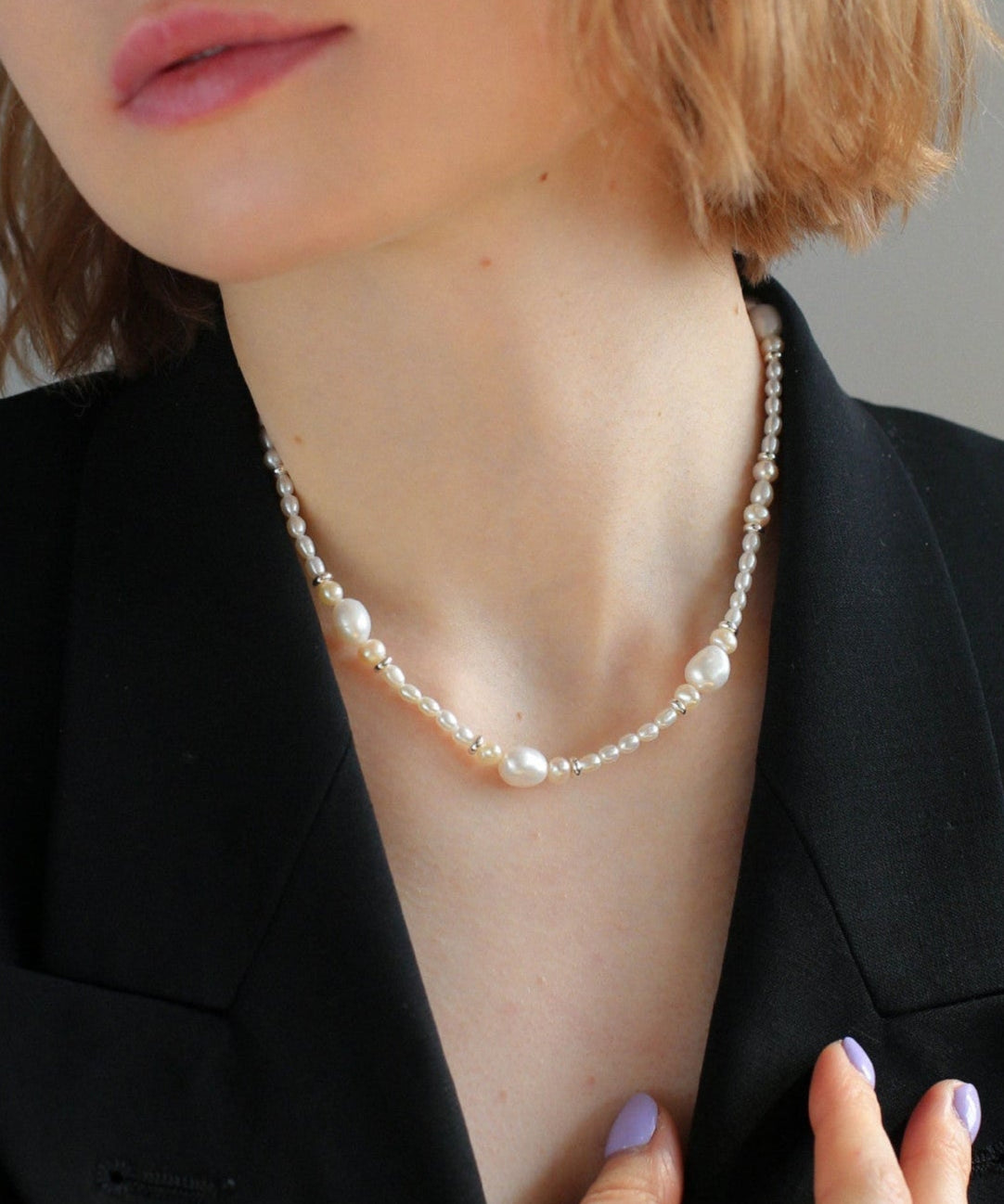 Simple Baroque Freshwater Pearl Necklace GEMBEA JEWELRY