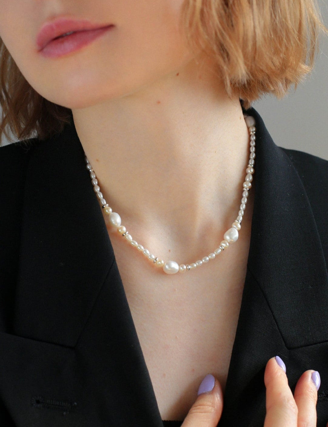 Simple Baroque Freshwater Pearl Necklace GEMBEA JEWELRY