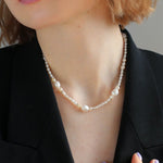 Simple Baroque Freshwater Pearl Necklace GEMBEA JEWELRY