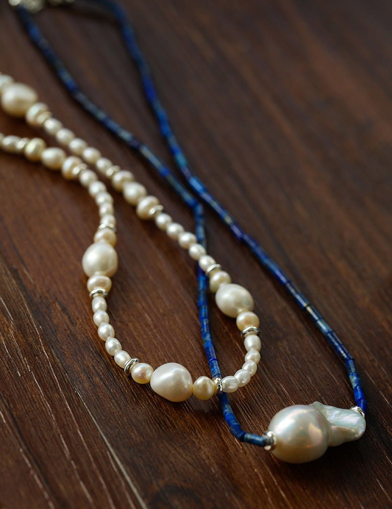 Simple Baroque Freshwater Pearl Necklace GEMBEA JEWELRY