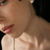 Simple Baroque Pearl Stud Earrings gembea jewelry