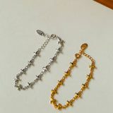 Simple Cross Gold Silver Chain Bracelet gembea jewelry