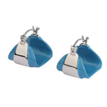 Simple Enamel Glaze Curved Hoop Earrings gembea jewelry