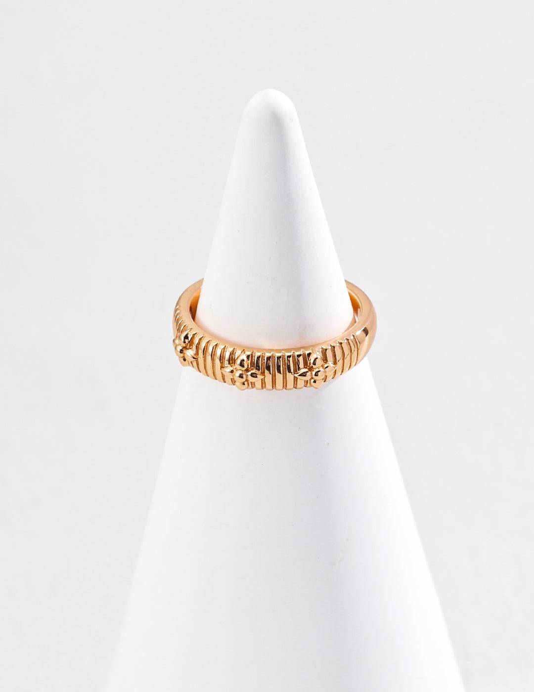 Simple Folded Cross Sterling Silver Ring - Gembea Jewelry