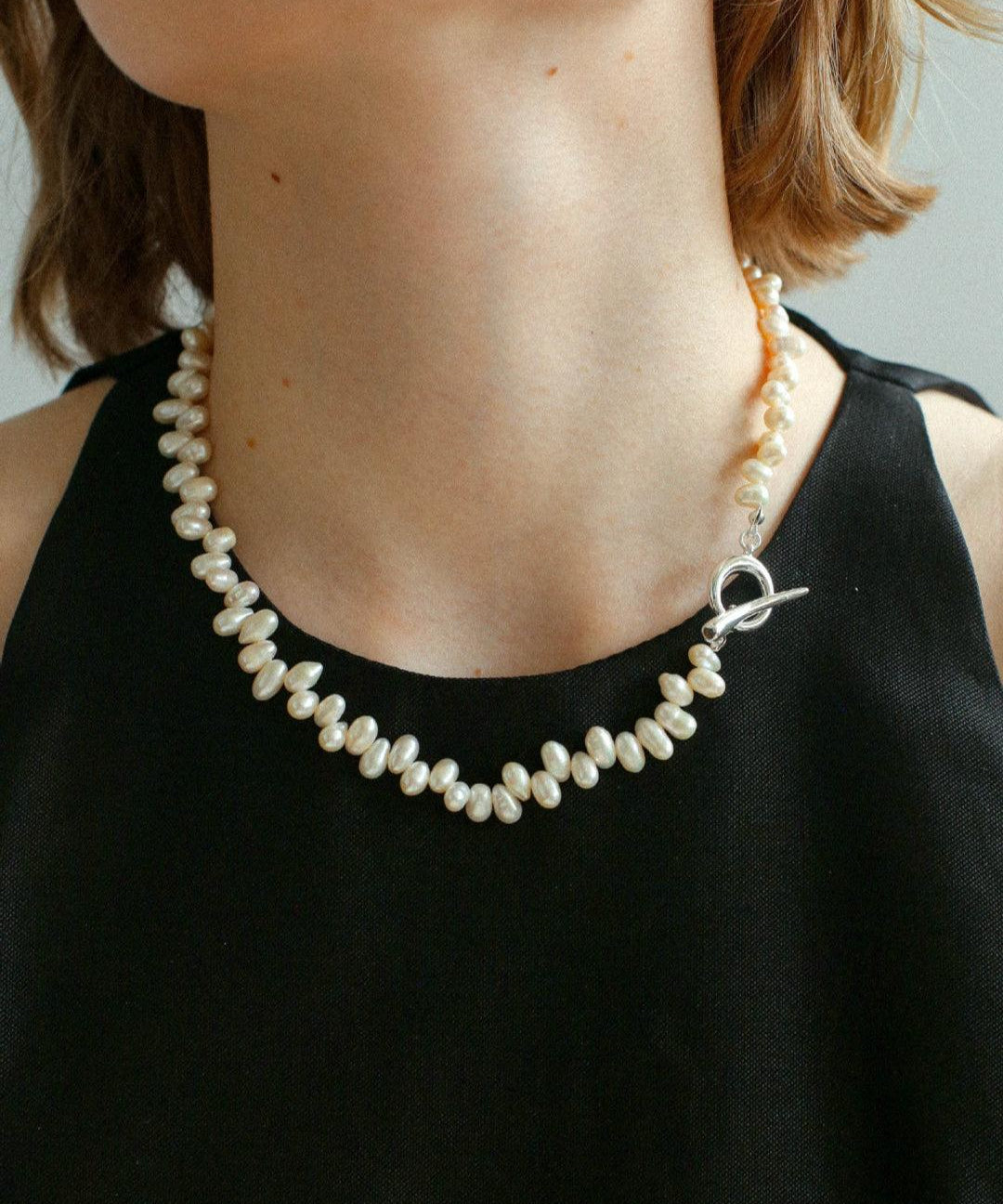Simple Freshwater Pearl Necklace - Gembea Jewelry