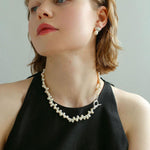 Simple Freshwater Pearl Necklace - Gembea Jewelry