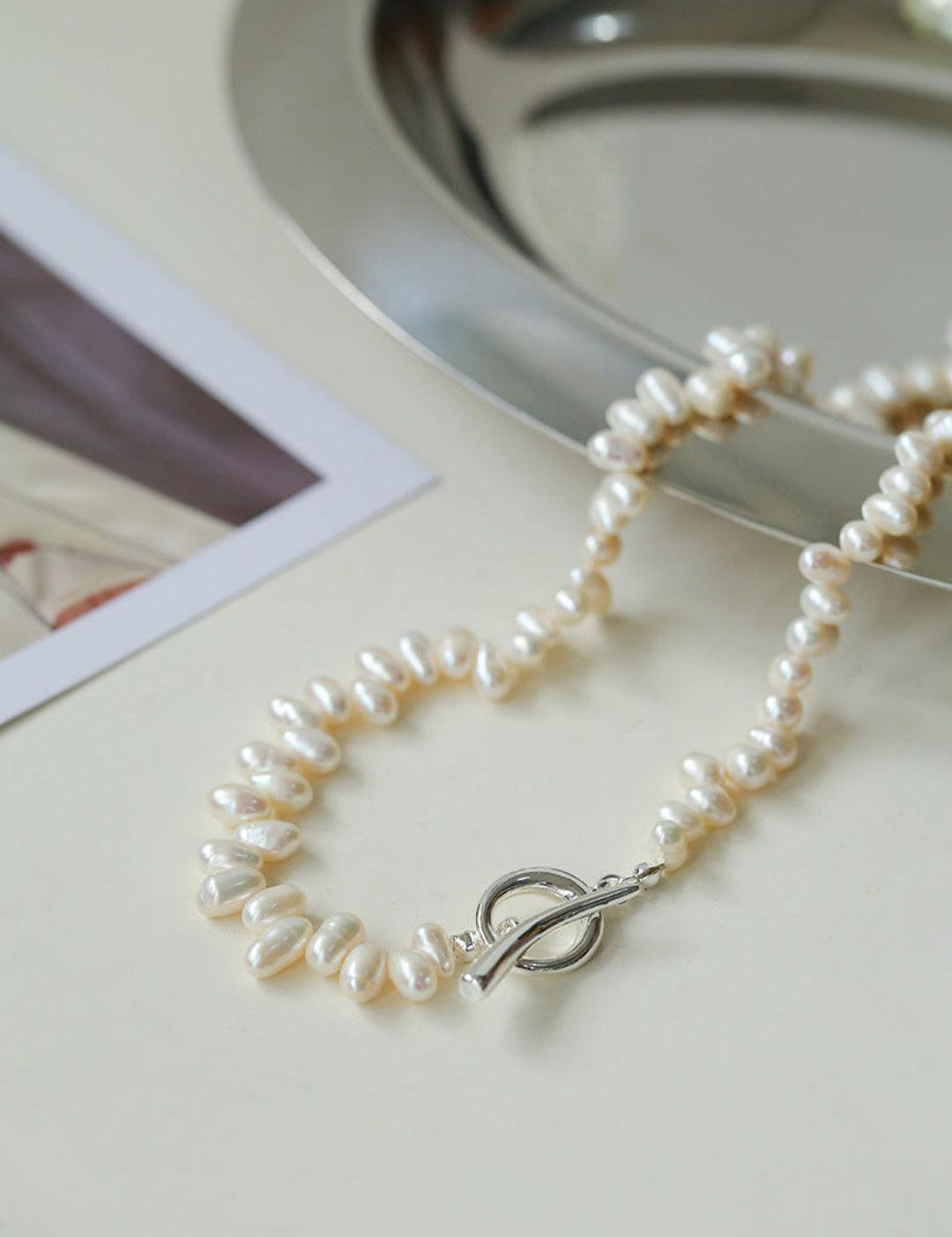 Simple Freshwater Pearl Necklace - Gembea Jewelry