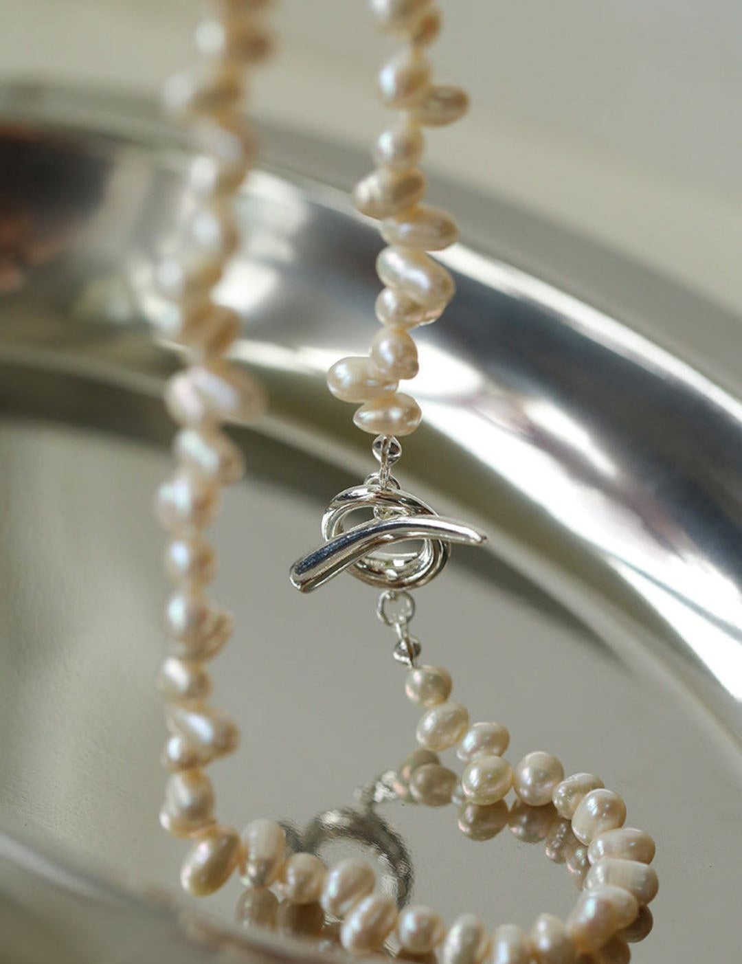 Simple Freshwater Pearl Necklace - Gembea Jewelry