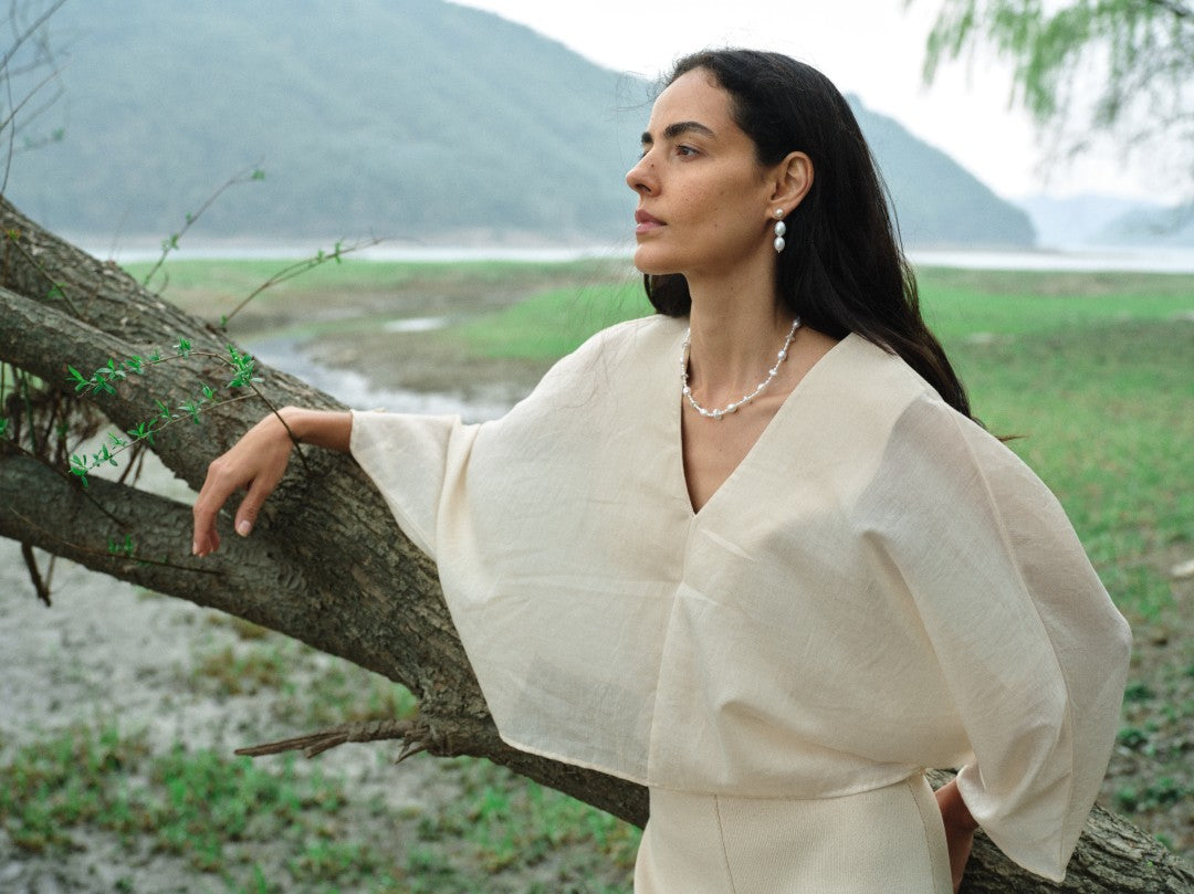 Simple Freshwater Pearl Necklace gembea jewelry