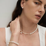 Simple Keshi Baroque Pearl Stud Earrings gembea jewelry