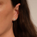 Simple Keshi Baroque Pearl Stud Earrings gembea jewelry