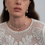 Simple Mixed Rice Pearl Necklace gembea jewelry