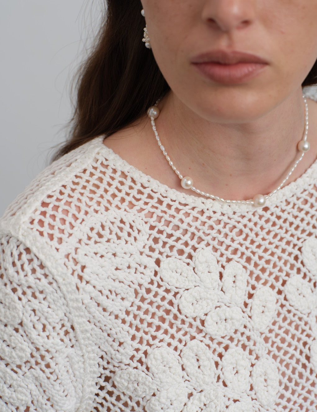 Simple Mixed Rice Pearl Necklace gembea jewelry