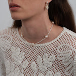 Simple Mixed Rice Pearl Necklace gembea jewelry