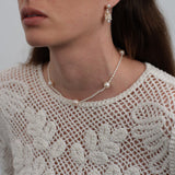 Simple Mixed Rice Pearl Necklace gembea jewelry