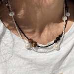 Simple Rice Pearl Necklace - Gembea Jewelry