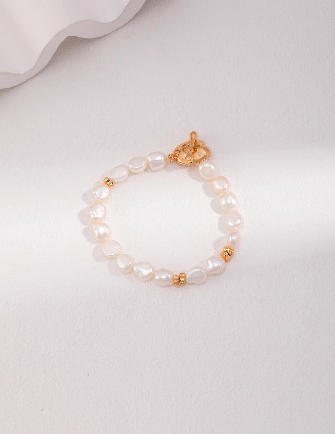 Simple Natural Baroque Pearl Bracelets - Gembea Jewelry