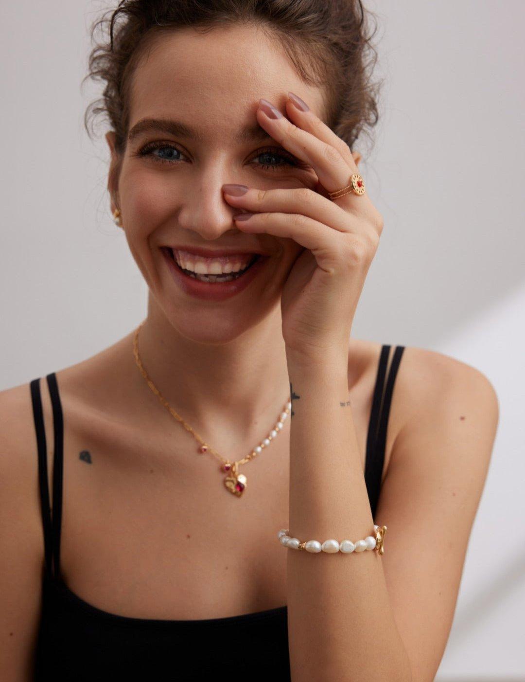 Simple Natural Baroque Pearl Bracelets - Gembea Jewelry
