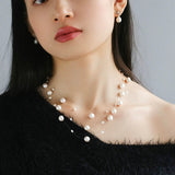 Simple Natural Pearl Stud Earrings Gembea jewelry