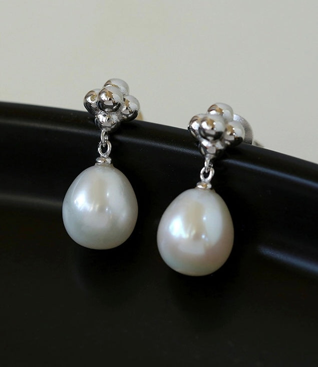 Simple Natural Pearl Stud Earrings Gembea jewelry