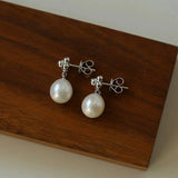 Simple Natural Pearl Stud Earrings Gembea jewelry