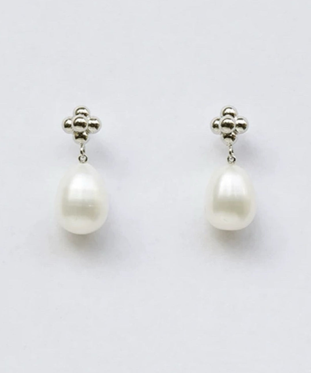 Simple Natural Pearl Stud Earrings gembea jewelry