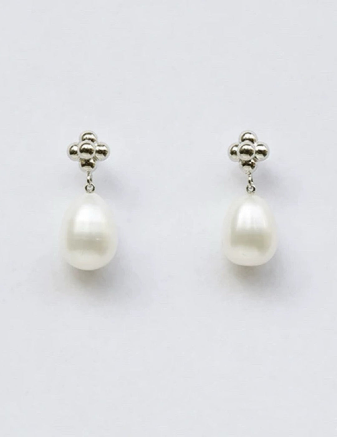Simple Natural Pearl Stud Earrings gembea jewelry