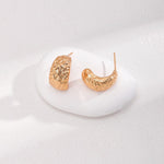 Simple Semi-Circle Sterling Silver Earrings - Gembea Jewelry