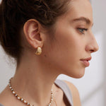 Simple Semi-Circle Sterling Silver Earrings - Gembea Jewelry