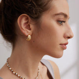 Simple Semi-Circle Sterling Silver Earrings - Gembea Jewelry