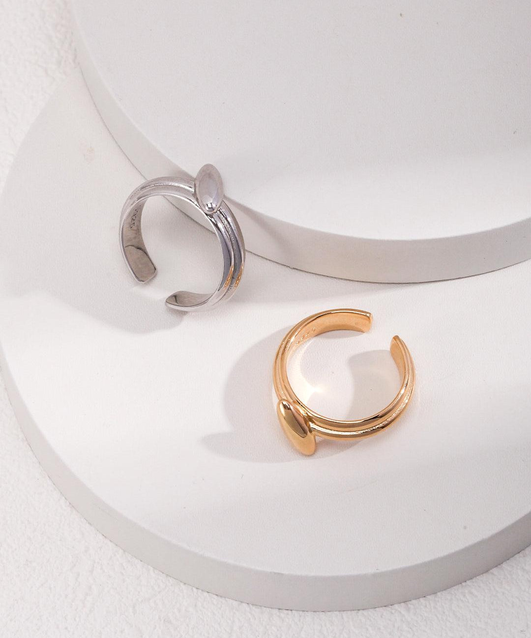 Simple Open Small Oval Ring Gembea - Gembea Jewelry